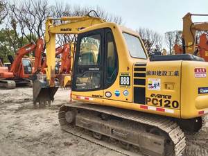 Komatsu รถตักตีนตะขาบใช้ PC120-6ญี่ปุ่นสภาพดีเวลาทำงานต่ำกว่ารวมถึงปั๊มเครื่องยนต์หลักแบริ่งมอเตอร์ - Product Image 4