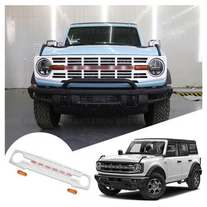 Accesorios Exteriores para Automóviles 2021 <span class=keywords><strong>2022</strong></span> 2023, Kit de Carrocería de Repuesto, Parrilla Delantera Negra/<span class=keywords><strong>Blanca</strong></span> Brillante para Ford <span class=keywords><strong>Bronco</strong></span> de 2/4 Puertas - Product Image 1