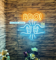 Letrero de Neón LED Personalizado con Nombre o Texto, Certificado SGS CE ROHS, Tablero Acrílico, Decoración de Pared para Bodas, Fiestas y Bares