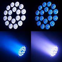 Projecteur LED Par 18x10W RGBW 4-en-1, étanche IP65, contrôle DMX512, éclairage de scène à 25 degrés pour événements DJ et concerts en extérieur
