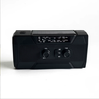 Notfall-Radio mit Solar- und Handkurbelbetrieb, AM/FM/NOAA-Wetterradio für Camping mit 11000 Lux Taschenlampe und USB-Ladegerät