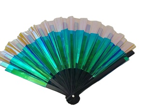 พัดมือพับได้ PVC กันน้ำ สีสันสดใส สำหรับงานปาร์ตี้และของขวัญวันเกิด ขายส่ง - Product Image 4