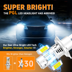 Gview Qualité OEM Éclairage Triple Face PGL Foco Led H4 H19 Phares LED Ampoule <span class=keywords><strong>12000</strong></span> <span class=keywords><strong>Lumens</strong></span> Mini 12V 24V Universel - Product Image 2