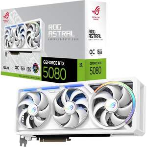Tarjeta Gráfica para Juegos ASUS ROG Astral GeForce RTX 5080 16GB GDDR7 Edición Blanca OC - Product Image 1