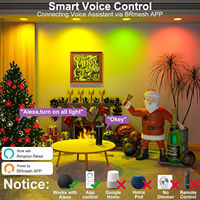 Luz de Techo RGB Ultrafina, Panel LED Inteligente RGBW Zigbee WiFi Tuya, Luces de Panel Inteligentes Alexa y Google para Decoración de Paredes