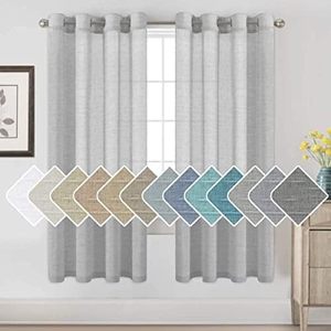 Rideaux en voile de lin synthétique prêts à poser, personnalisés XinLan, rideaux transparents doux et diffuseurs de lumière pour l'intimité - Product Image 5