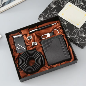 IStapromo Gifts Set de regalo personalizado Regalos para hombre Cartera de negocios simple y exquisita Cinturón de cartera para llave para hombres - Product Image 4