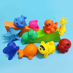 A granel dibujos animados niño goma baño juguete Animal niño bebé bañera Squirter baño ducha <span class=keywords><strong>mar</strong></span> Animal baño juguete - Product Image 3
