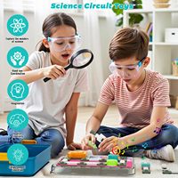 EPT Vente en gros 58 pièces Kits scientifiques de planches d'expérimentation électronique en plastique Jouets éducatifs STEM