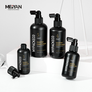MYPACK Traitement de remplissage <span class=keywords><strong>tonique</strong></span> pour cheveux ronds noir boston PE-HD personnalisé Nettoyage du cuir chevelu Flacon pulvérisateur de 60ml 120ml avec buse longue - Product Image 1