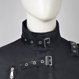 Disfraz de Cosplay de Estrella de Pop, <span class=keywords><strong>Cantante</strong></span> y Bailarina, Chaqueta Punk Negra Ajustada, Ropa de Disfraz para Hombre, Imitador de Estrellas - Product Image 3