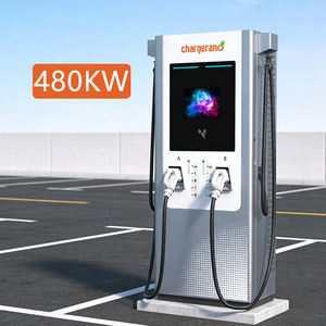 Chargeur de véhicule électrique DC personnalisé de 480 kW monté au sol à double canon Evse commercial CCS1/CCS2/CHAdeMO Station de recharge rapide pour véhicules électriques - Product Image 1