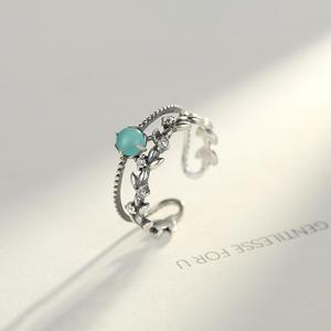 CZCITY แหวนเงินแท้925ลายดอกไม้คลาสสิคแหวนเงินเครื่องประดับเงินไทย - Product Image 4