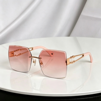 Lunettes de soleil de luxe à monture intégrale, de haute qualité, tendance, carrées, dégradées, en PC, rétro, protection UV400, pour affaires, décontractées, usage quotidien et voyage