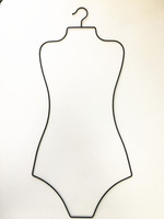Cintres de maillot de bain en métal doré Bestiform OEM pour femmes, cintres de forme corporelle pour vêtements, cintres personnalisés de haute qualité