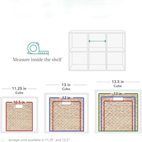 Organisateur de rangement 8 cubes de grande capacité Étagère de présentation de bibliothèque moderne de 11 pouces pour bureau à domicile avec rangement de livres jouets