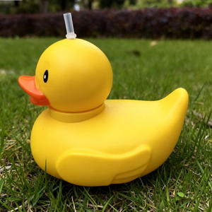 Vaso de Plástico Personalizado de 1000 ml con Forma de Pato, con Tapa y Pajita |   Vaso de Té de Burbujas con Diseño Creativo de Animales y Gran Capacidad para Niños - Product Image 3