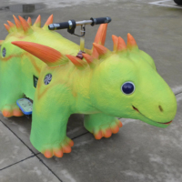 Trottinette électrique animatronique dinosaure à monnayeur pour enfants, modèle de dinosaure pour centre commercial