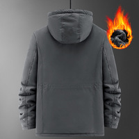 Veste d'hiver matelassée en polyester pour homme, grande taille, exclusive, respirante, imperméable, coupe-vent, avec fermeture éclair et col montant