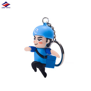 Longzhiyu Custom 3D Cute Doll Keychain with <strong>Personalized</strong> Logo Soft PVC <strong>Cheap</strong> High Quality Keyring Crafts and Gifts - Product Image 5