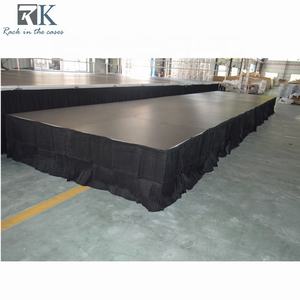 Juego de escenario de aluminio de plataforma negra de uso común y rampa de cable para eventos de conciertos - Product Image 2