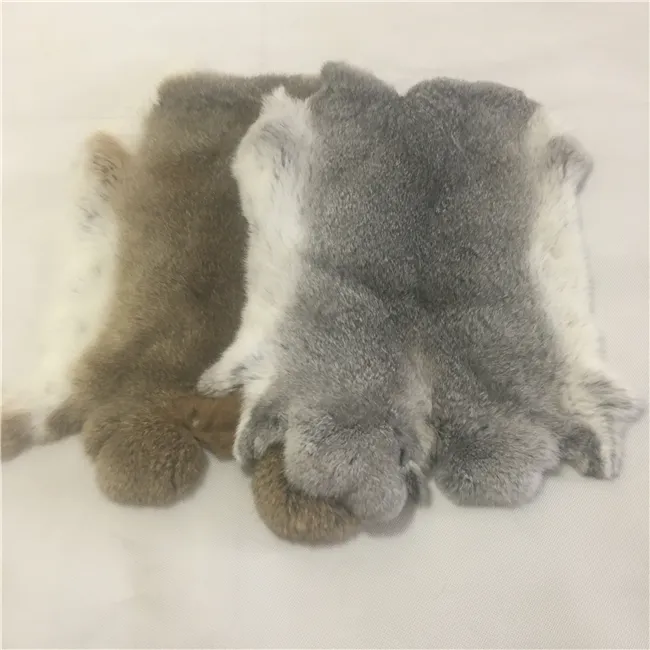 Fourrure naturelle Produits pour tapis Fourrure en peau de lapin