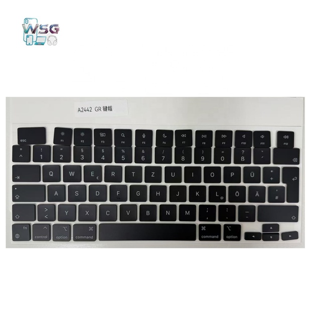 SZ-Wisbuild Replacement Key Cap Set for German Keyboard Pro/Air 14/16/2021-2024 A2442 A2485 A2681 A2779 A2780 LED Backlit Keys