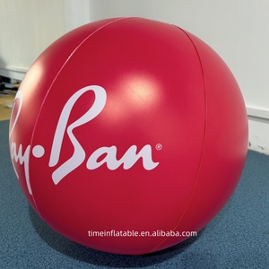 2m 3M Bola roja inflable personalizada con logotipo Gigante PVC Impermeable Publicidad al aire libre Globo inflable - Product Image 4