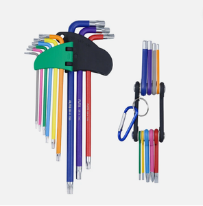 Set di 9 Chiavi a Brugola Esagonali per Cricchetto, Attacco Metrico <span class=keywords><strong>e</strong></span> SAE - Product Image 5