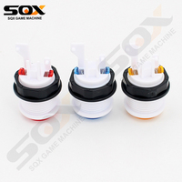 SQX SQX-TOKEN-2 Bouton poussoir sans fil argenté de style américain avec Wi-Fi pour machines de jeux d'arcade (anglais)