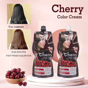 Manufacture <strong>Cherry</strong> <strong>Hair</strong> Color Cream 250ml*2 Private Label <strong>Hair</strong> <strong>Dye</strong> for Home Use Long Lasting Brown <strong>Hair</strong> <strong>Dye</strong> Cream - Product Image 6