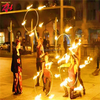 Mèche en aramide ignifuge haute résistance de 2 pouces pour la danse de feu, absorbant l'huile, utilisée pour les spectacles de lutte contre l'incendie