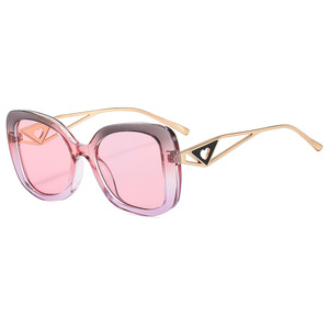 <b>Square</b> <b>Sunglasses</b> Women Gradient Lenses UV400 Full Rim Metal Frame Fashion Casual Adult - Product Image 5