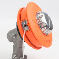 Rueda de Cuerda Automática con Código Europeo, Cambio de Cuerda Libre con Cubierta de Aluminio, Accesorios de Jardinería de Plástico Grueso para Cortacésped