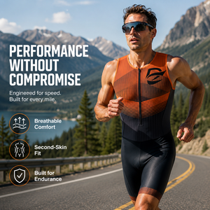 Fabrik-Großhandel Maßgeschneiderte ODM Sublimations-Atmungsaktive Triathlon-Anzüge Ärmellos Unisex Performance <span class=keywords><strong>Trisuit</strong></span> UPF50+ Anti-Reibungs-Rennanzug - Product Image 4