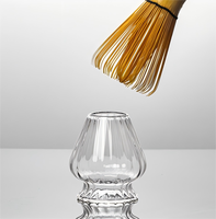 Support à Chasen en Verre Transparent pour Matcha – Traditionnel et Créatif – En Stock