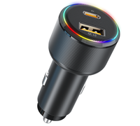 2024 baru tren USB + tipe-c pengisi daya mobil 18W PD3.0 30W pengisian cepat OTP & OVP dilindungi tren baru aksesoris ponsel