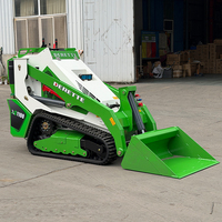 Chargeuse sur chenilles compacte Derette V1000 Pro Mini XC1100 avec moteur diesel Kubota de 25 CV pour travaux de construction