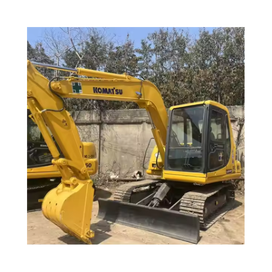 Excavadora de orugas Komatsu PC60 de 6 toneladas usada de alta calidad con bomba de caja de cambios de motor y cubo de 0,28 m de potencia PLC 40kw - Product Image 1