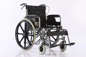 Fauteuil roulant tout-terrain pour personnes handicapées, confortable, robuste, réglable, avec repose-pieds et roues magnétiques, pour les soins à domicile - Product Image 4