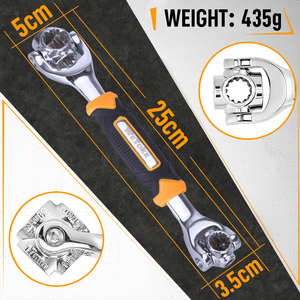 WeToke Universal 360 grados 8 en <span class=keywords><strong>1</strong></span> herramientas llave de tigre de acero con pernos estriados Torx reparación de automóviles de muebles de 6 puntos - Product Image 5