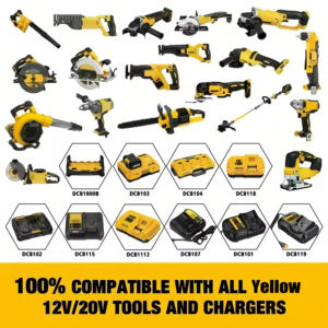 原装 DeWa 20V 5.0Ah/6.0Ah 可充电锂离子电池 DCB205，内置 BMS 保护，1000 次循环，适用于电动工具 - Product Image 5