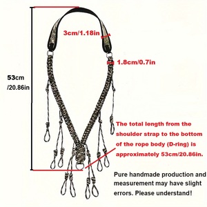 Lanière de camouflage pour sifflet de canard en nylon tressé, sifflet d'oie, 10 boucles amovibles, sifflet de canard, étanche, toutes saisons, accessoires de <span class=keywords><strong>chasse</strong></span> - Product Image 2