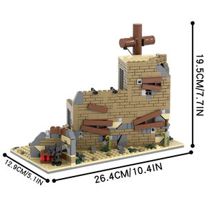 MOC5095 672 pièces Wilderness Ruined Building Blocs de construction pour enfants Jouets éducatifs pour enfants - Product Image 2