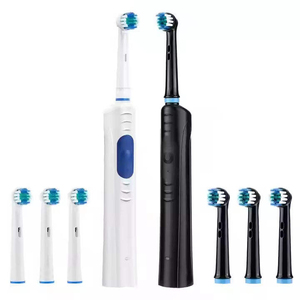 แปรงสีฟันไฟฟ้าแบบหมุนได้ IPX7 กันน้ำ ขนแปรงนุ่ม ชาร์จซ้ำได้ สำหรับผู้ใหญ่ ชาร์จผ่านพอร์ต Type-C ความถี่การสั่นสะเทือน 7000Hz แบตเตอรี่ใช้งานได้นาน 30 วัน - Product Image 1