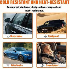 Bande d'étanchéité en caoutchouc pour Land Cruiser Prado 120 & Lexus GX470 (2003-2009) – Coupe, anti-poussière, anti-insectes et insonorisante - Product Image 5