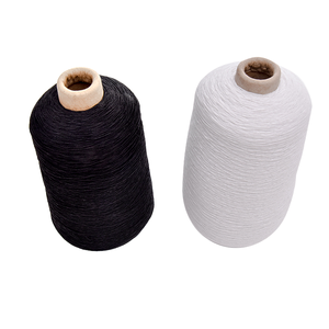 Hilo elástico cubierto de poliéster Precio bajo 1407575 Computadora Tejer plano Aguja gruesa Patrón teñido Costura Spandex Tejido - Product Image 3