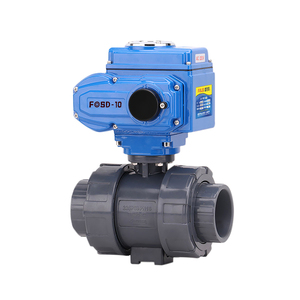 วาล์วบอลพลาสติกไฟฟ้าแบบอัจฉริยะ 2 ทาง DC24V 220VAC ผู้ผลิตวาล์วบอล <span class=keywords><strong>PVC</strong></span> ไฟฟ้าสำหรับน้ำ - Product Image 1