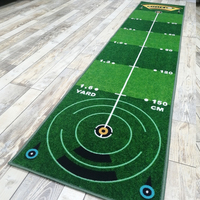 Maßgefertigte Indoor-Büro-Golf-Putting-Matte mit Kordelzugbeutel für das Training