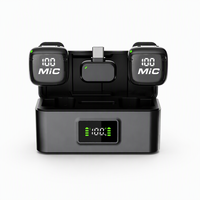 Microphone cravate sans fil à condensateur MIC3 2.4G avec suppression du bruit, design métallique pour téléphone, diffusion en direct en extérieur et enregistrement vidéo